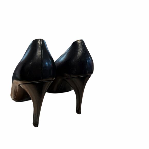 Vintage Prada Black Leather Heels Womens Size 38.5 / US 8.5 AS IS FLAWED - Picture 9 of 11